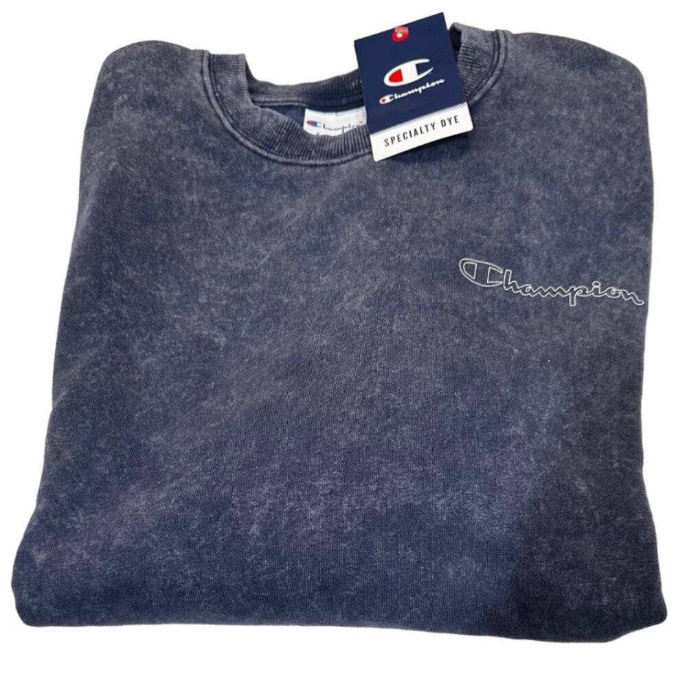 Champion Special Dye Sweatshirt | Faded Denim Color | XL